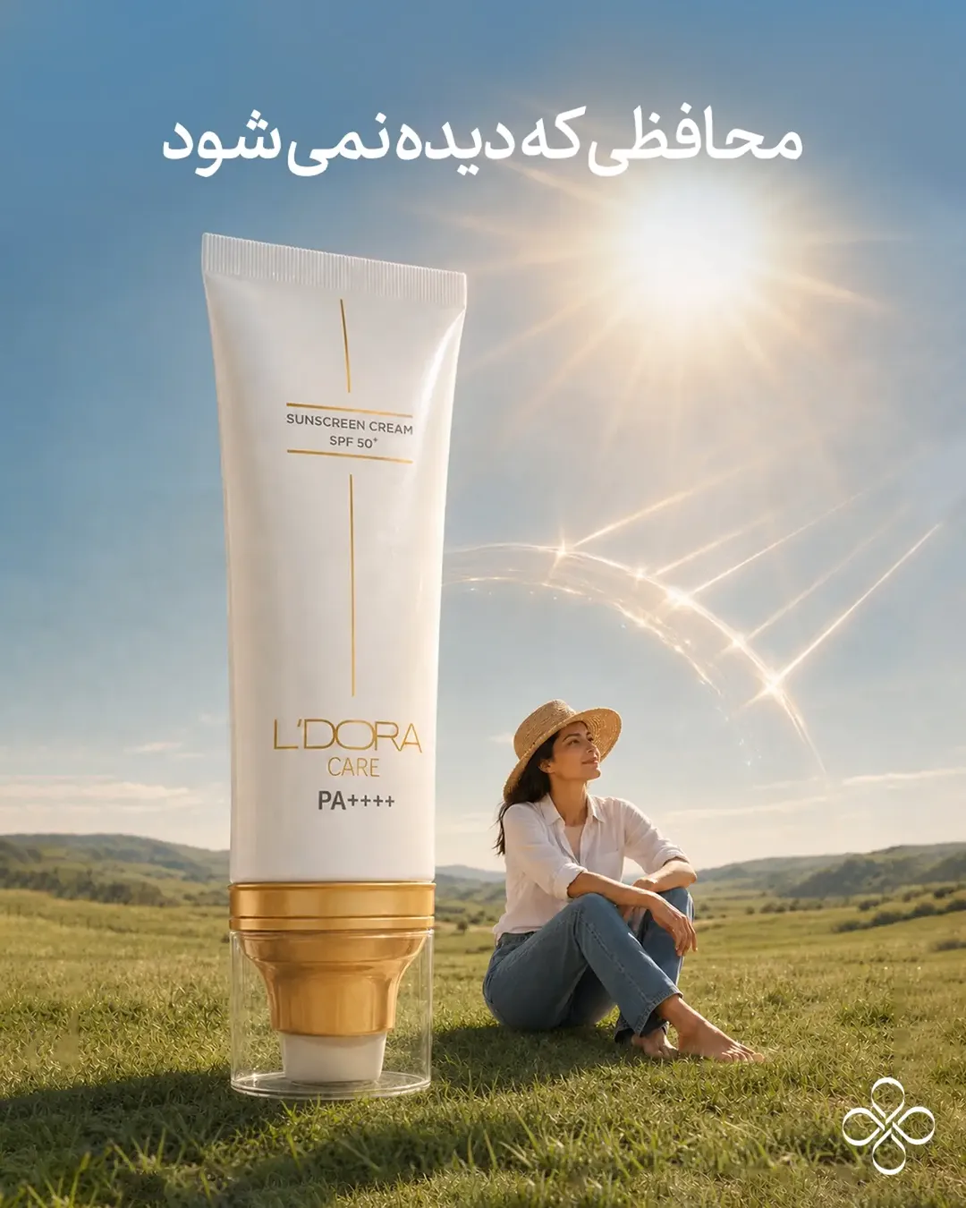 کرم ضدآفتاب بیرنگ SPF50+ لدورا کر